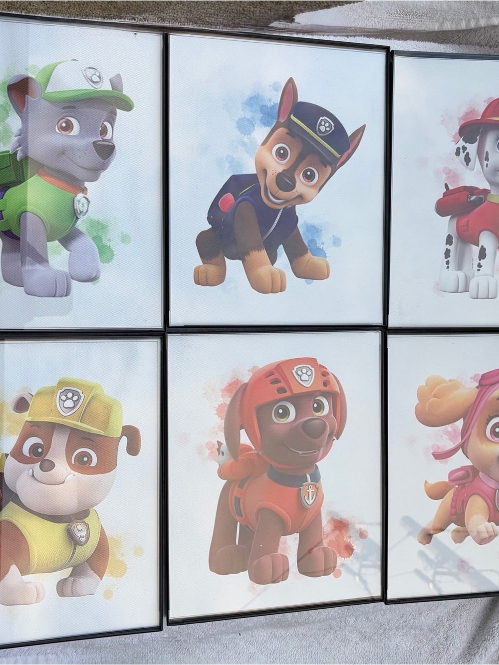Paw Patrol Framed Wall Art Set of 6